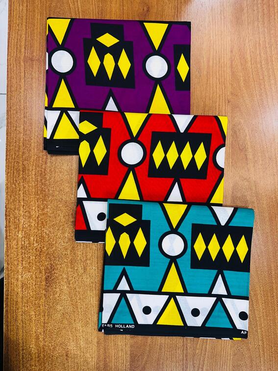 Geometric Diamond Pattern Wax Print Collection